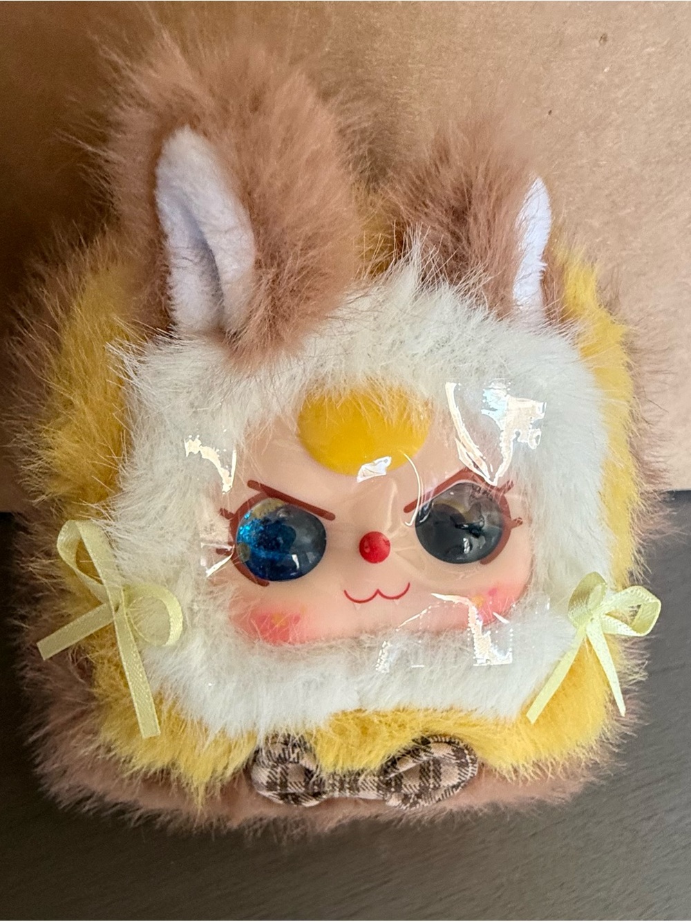 Collectible Baby Doll Toy Plush Jewelry Box - Yellow, Cream, Brown